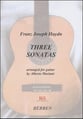 Three Sonatas Guitar and Fretted sheet music cover